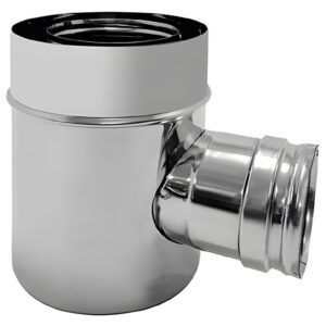 BOFILL CONC 316 Té court piquage femelle Ø100 T100CFDI pour sortie de fumée – Ø150/200