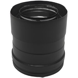 BOFILL CONC BLACK Adaptateur CONC 316 Ø80/125 ADDINM80125130 vers Ø80F/130M