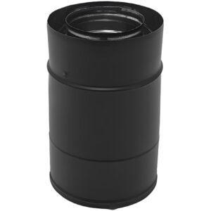 BOFILL CONC BLACK Adaptateur AHOBDINM ou AHOCDINM pour poêle HOBEN 80/125 ou 80/135 noir mat