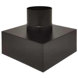 BOFILL CONC BLACK Plaque d’étanchéité PEDINM3434 pour terminal BDIPENM – Ø080/125 à Ø150/200