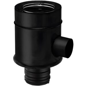 BOFILL CONC BLACK Té airØ60mm fuméeØ80 femelle T60DINM..EF noir mat – Ø080/125 ou Ø100/150