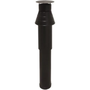 BOFILL CONC BLACK Terminal vertical concentrique BDIPENM noir mat – Ø080/125 à Ø150/200