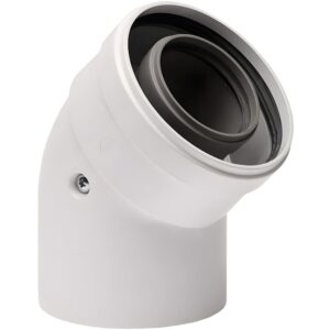 BOFILL CONC PP/ALU Coude concentrique 45° PCDI45 – Ø60/100 ou Ø80/125