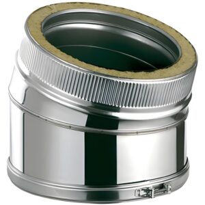 BOFILL DW GE Coude 15° double paroi isolé CDPIEL15 – Ø80/140 à Ø300/360