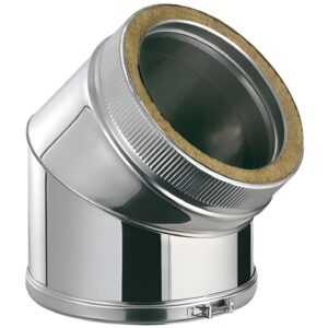 BOFILL DW GE Coude 45° double paroi isolé CDPIEL45 – Ø80/140 à Ø300/360
