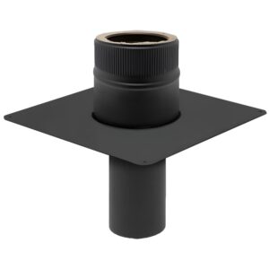 BOFILL DW BLACK Plaque de sortie PSDPP..F jonction flexible vers Double Paroi Isolé – Ø80/140 à Ø300/360