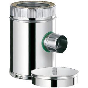 BOFILL DW 316 Té 90° réduit piquage mâle Ø100 + purge double paroi T100DPI..PR – Ø125/185 à Ø700/780
