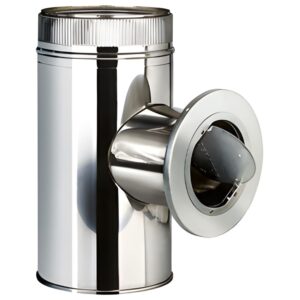 BOFILL DW 316 Té modérateur de tirage double paroi isolé MDTDPI – Ø100/160 à Ø700/780