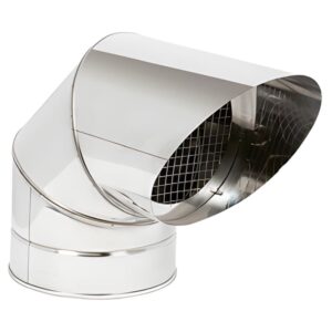 BOFILL DW GE Terminal de finition coudé double paroi isolé FFDPIEL90 – Ø80/140 à Ø300/360