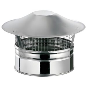 BOFILL DW 316 Chapeau terminal universel + grille double paroi isolé SDPTI avec larmier – Ø80/140 à Ø700/780