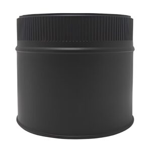 BOFILL DW BLACK Élément droit 150 mm double paroi isolé TDPIP150 noir – Ø80/140 à Ø300/360
