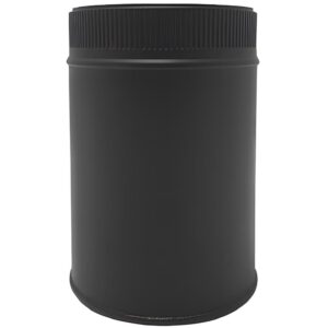BOFILL DW BLACK Élément droit 325 mm double paroi isolé TDPIP333 noir – Ø80/140 à Ø300/360