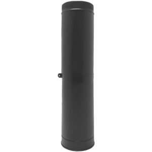 BOFILL DW BLACK Élément réglable de 505 à 855 mm double paroi isolé TEDPILP noir – Ø80/140 à Ø300/360