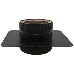 BOFILL DW BLACK Plaque noire de départ forgé PSFDPP double paroi isolé – Ø80/140 à Ø300/360