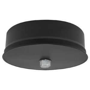 BOFILL DW BLACK Tampon purge avec bouchon double paroi isolé PRDPIP noir – Ø80/140 à Ø300/360