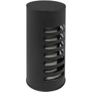 BOFILL DW BLACK Terminal tubulaire noir pare-pluie double paroi isolé STWDPIP – Ø80/140 à Ø300/360