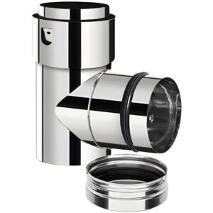 BOFILL FLEX 316 Té 90° mâle + tampon TMPTGJ90 poêle tubage étanche