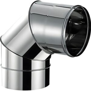 BOFILL SW304 Coude inox 90° simple paroi CI90 – Ø80 à Ø600
