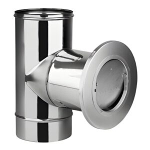 BOFILL SW304 Té stabilisateur de tirage inox simple paroi MDT – Ø100 à Ø300