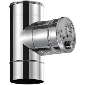 BOFILL SW304 Té modérateur de tirage inox simple paroi MEDTI – Ø100 à Ø300