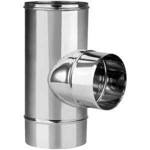 BOFILL SW304 Té inox 90° mâle réduit simple paroi TMMR90 – Ø100 à Ø500
