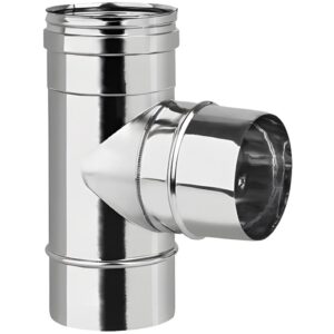 BOFILL SWJ 316 Té 90° mâle simple paroi étanche TMMG inox – Ø80 à Ø300
