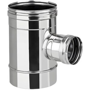 BOFILL SWJ 316 Té 90° femelle réduit à Ø80 simple paroi étanche T80GF inox – Ø100 à Ø300