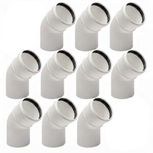 BOFILL SWJ PP Lot de 10 coudes 45° simple paroi étanche PCIG45 polypropylène