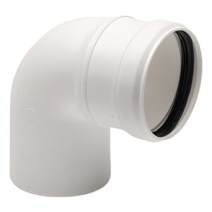BOFILL SWJ PP Coude 93° simple paroi étanche PCIG93U polypropylène – Ø60 ou Ø100