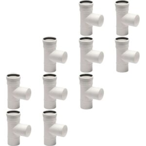 BOFILL SWJ PP Lot de tés 90° simple paroi étanche PTTIG90 polypropylène
