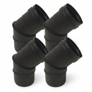 BOFILL SWJ VT Lot de 4 coudes 45° étanches CVNM31045 acier émaillé noir