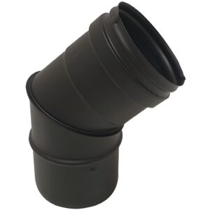 BOFILL SWJ VT Coude 45° étanche CVNM31045U acier émaillé noir