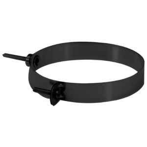 BOFILL SW VT Collier de fixation AIVNM émaillé noir mat – Ø100 à Ø200