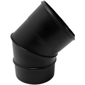 BOFILL SW VT Coude 45° simple paroi CVNM45(U) émaillé noir mat
