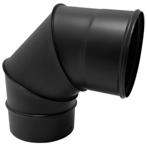 BOFILL SW VT Coude 90° simple paroi CVNM90(U) émaillé noir mat
