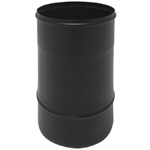 BOFILL SW VT Élément droit 250 simple paroi TVNM250(U) émaillé noir mat