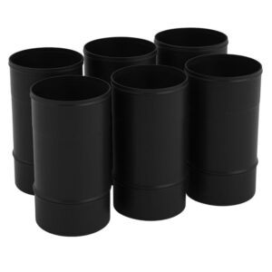 BOFILL SW VT 6 longueurs de 0,25 mètre simple paroi TVNM250 émaillé noir mat