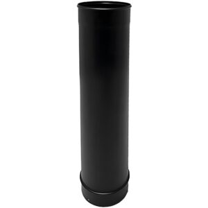 BOFILL SW VT 6 longueurs de 0,5 mètre simple paroi TVNM050 émaillé noir mat - vue 2