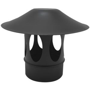 BOFILL SW VT Terminal pare-vent SVNM émaillé noir mat – Ø100 à Ø200