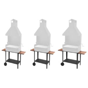 FM Meuble chariot roulant pour barbecue BBQ séries BV et BVE