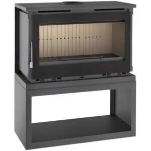 FM Poêle à bois M-170LK – 12,6kW – 70cm – Range bûches