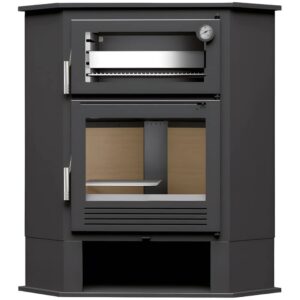 FM Poêle à bois d’angle CH-8 R 9,5kW avec four inox