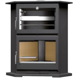 FM Poêle à bois d’angle CH-9 R 11kW avec four inox