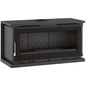 FM Poêle à bois suspendu M-180 K / M-180 FK – 12,8kW – 80cm – 2 Turbines