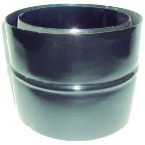 FM Manchon anti-bistre – Adaptateur de raccordement Ø150, Ø200 ou Ø250 – Noir émaillé brillant