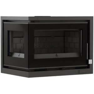 FM Insert à bois double face en angle IT-172 IK / IT-172 IFK – 12,6kW – 70cm – 2 Turbines