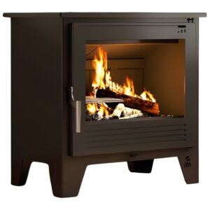 FM Poêle à bois compact noir M-108 PF 9,5kW